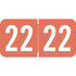 Sav-Tyme Year Label 2022 – Brown, STYM-22-T4, 3/4" x 1-1/2"
