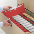 Smead Red File Jacket in Filing Cabinet - Reinforced Top Tab, Letter Size