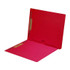 Red end tab pocket folder with two fasteners and inside right pocket, letter size