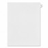 Legal Index Dividers, Letter A individual side tabs, 25-sheet set