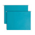 Smead 64440 letter-size teal hanging folder, no tab.