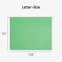 Smead 64061 green hanging file folder, letter size 11.8 in W by 9.3 in H, shown flat with metal rails.