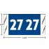 Col’R’Tab 51700 2027 year label, dark blue, 3/4" x 1-1/2", 500/roll