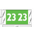 Col’R’Tab 51700 2023 year label, light green, 3/4" x 1-1/2", 500/roll