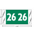 Col’R’Tab 81700 2026 year label, dark green, 3/4" x 1-1/2", 250/pack