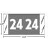 Col’R’Tab 81700 2024 year label, gray, 3/4" x 1-1/2", 250/pack