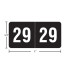 Smead-compatible ETS year label “2029” in black, single-face 1/2" x 1", polylaminated, permanent adhesive, 250 per pack