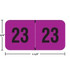 Smead Year Labels - ETYJ Series, 2023, Purple, 3/4" x 1-1/2", 500/Roll