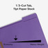 Smead Fastener File Folders, Letter Size, Purple, Reinforced 1/3-Cut Top Tab, 2 Fasteners, 11pt, 50/Box (13040)