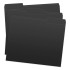 Black Top Tab File Folders, Letter Size, 1/3-Cut Tabs, 11 pt, 100/Box (S-30503-BLK)