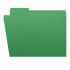 Green Top Tab File Folders, Letter Size, 1/3-Cut Tabs, 11 pt, 100/Box (S-30503-GRN)