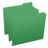 Green Top Tab File Folders, Letter Size, 1/3-Cut Tabs, 11 pt, 100/Box (S-30503-GRN)