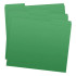 Green Top Tab File Folders, Letter Size, 1/3-Cut Tabs, 11 pt, 100/Box (S-30503-GRN)