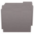 Gray Top Tab File Folders, Letter Size, 1/3-Cut Tabs, 11 pt, 100/Box (S-30503-GRY)
