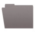 Gray Top Tab File Folders, Letter Size, 1/3-Cut Tabs, 11 pt, 100/Box (S-30503-GRY)