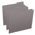 Gray Top Tab File Folders, Letter Size, 1/3-Cut Tabs, 11 pt, 100/Box (S-30503-GRY)