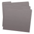 Gray Top Tab File Folders, Letter Size, 1/3-Cut Tabs, 11 pt, 100/Box (S-30503-GRY)