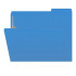 Blue Top Tab File Folders with 2 Fasteners, Letter Size, 1/3-Cut Tabs, 11 pt, 50/Box (S-30503-BLU-13)