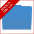 Blue Top Tab File Folders with 2 Fasteners, Letter Size, 1/3-Cut Tabs, 11 pt, 50/Box (S-30503-BLU-13)