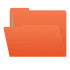 Orange Top Tab File Folders with 2 Fasteners, Letter Size, 1/3-Cut Tabs, 11 pt, 50/Box (S-30503-ORG-13)