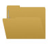 Yellow Top Tab File Folders with 2 Fasteners, Letter Size, 1/3-Cut Tabs, 11 pt, 50/Box (S-30503-YEL-13)