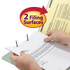 Smead Pressboard File Folder with 2 SafeSHIELD Fasteners, 1/3-Cut Tab, 3" Expansion, Legal Size, Gray/Green 25/Box