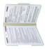 Smead Pressboard File Folder with 2 SafeSHIELD Fasteners, 1/3-Cut Tab, 3" Expansion, Legal Size, Gray/Green 25/Box
