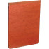 Red Smead PressGuard report cover shown closed, letter size, with top-bound fastener area visible.