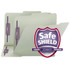 Smead Pressboard File Folder with 2 SafeSHIELD Fasteners, 2/5-Cut Tab ROC Position, Guide Height, Legal Size, Gray/Green