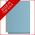 Blue end tab pressboard classification folder labeled Made in the USA