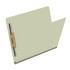 Green end tab pressboard classification folder opened to show 2-inch Tyvek-reinforced expansion