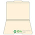 Manila Top Tab File Folders, 1/3-Cut (2nd Position), 100/Box