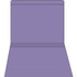 Purple straight-cut letter size file folder with reinforced top tab, 11-point stock, no fasteners