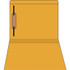 Goldenrod  letter size straight-cut file folder with reinforced tab and 1 bonded fastener in position 1