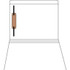White letter size straight-cut file folder with reinforced tab and 1 bonded fastener in position 1
