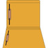 Goldenrod letter size straight-cut file folder with reinforced tab and 2 bonded fasteners in positions 1 and 3