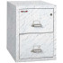 Calcutta Marble FireKing 2-Drawer Letter Size File Cabinet, 25 Inches Deep, 1-Hour Fireproof Protection with Lock and Closed Drawers (2-1825-CMA)