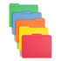 Smead 11943 assorted color top tab file folders, letter size, 1/3-cut assorted tabs, box of 100