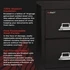 FireKing 2-1831-C fireproof file cabinet feature graphic highlighting gypsum insulation, replaceable steel panels, and scratch-resistant powder coated finish