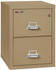 FireKing File Cabinet, 1-Hour Fire Resistant, 2-Drawer, Legal Size, 25" Deep, Sand