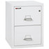 FireKing File Cabinet, 1-Hour Fire Resistant, 2-Drawer, Legal Size, 25" Deep, Artic White
