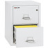 FireKing File Cabinet, 1-Hour Fire Resistant, 2-Drawer, Legal Size, 25" Deep, Artic White, with files