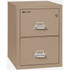 Taupe FireKing File Cabinet, Legal Size, 25" Deep, 2-Drawer