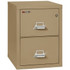 Sand FireKing File Cabinet, Legal Size, 25" Deep, 2-Drawer