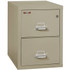 FireKing File Cabinet, 1-Hour Fire Resistant, 2-Drawer, Legal Size, 31" Deep, Pewter