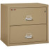 FireKing Lateral File Cabinet, 1-Hour Fire Resistant, 2-Drawer, Letter/Legal, 31" Wide, Sand