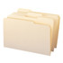 File Folders, Legal Size, Reinforced 1/3-Cut Tab, Manila, 100/Box