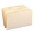 File Folders, Legal Size, Reinforced 1/3-Cut Tab, Manila, 100/Box