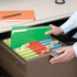 File Folders, Letter Size, Green, 1/3-Cut Tab, 100/Box (21123)