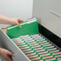 File Folders, Letter Size, Green, 1/3-Cut Tab, 100/Box (21123)